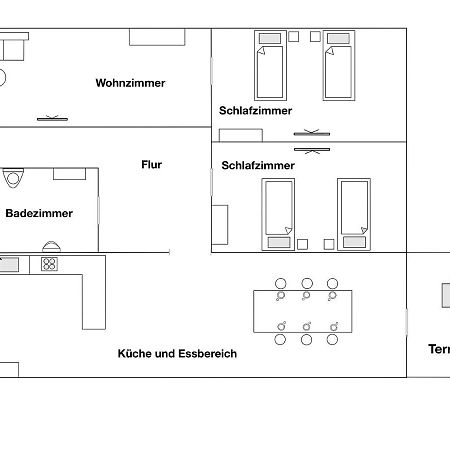 Moderne Ferienwohnung Klosterblick Guxhagen Bagian luar foto